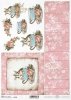 Pascua, Vintage, conejitos en una taza, tablas, flores, rosas*Ostern, Vintage, Hasen in einer Tasse, Bretter, Blumen, Rosen*Пасха, винтаж, зайчики в чашке, доски, цветы, розы